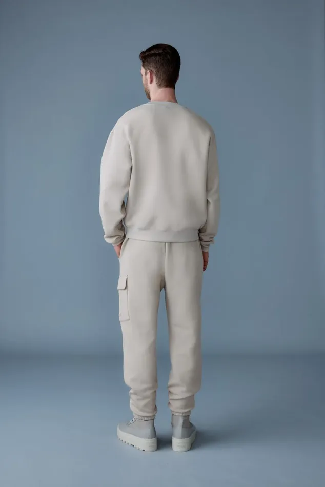 Pants and Shorts Men Mackage MARVINR Double Face Jersey Cargo Sweatpants Trench