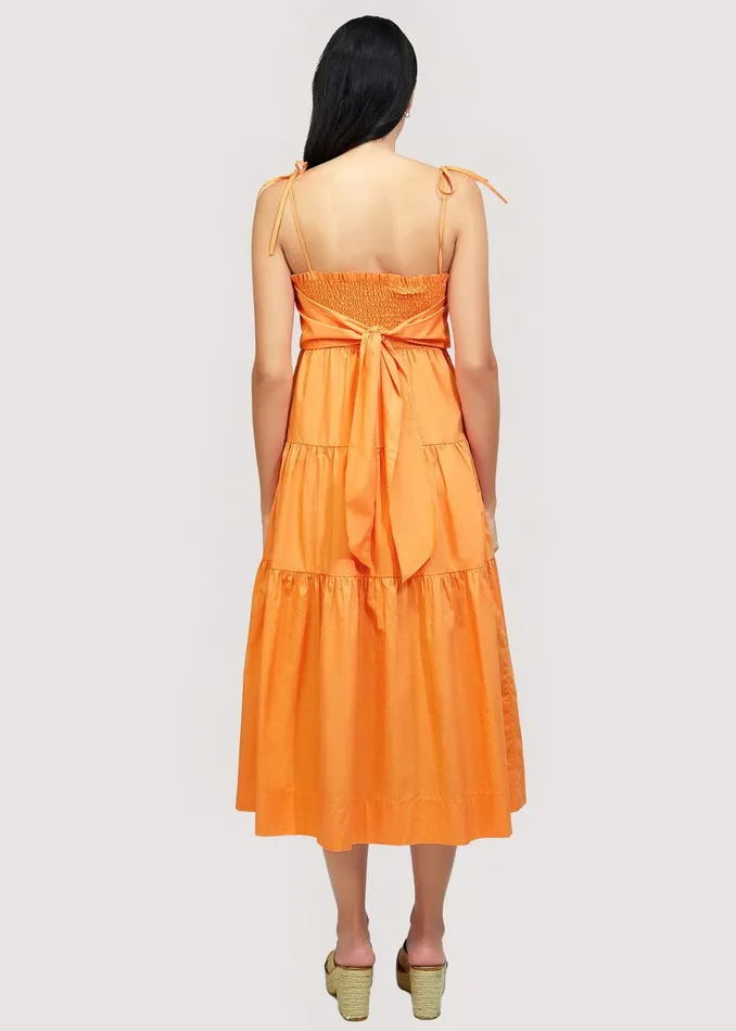 Paradiso Midi Dress Apricot Women Lost Wander Dresses