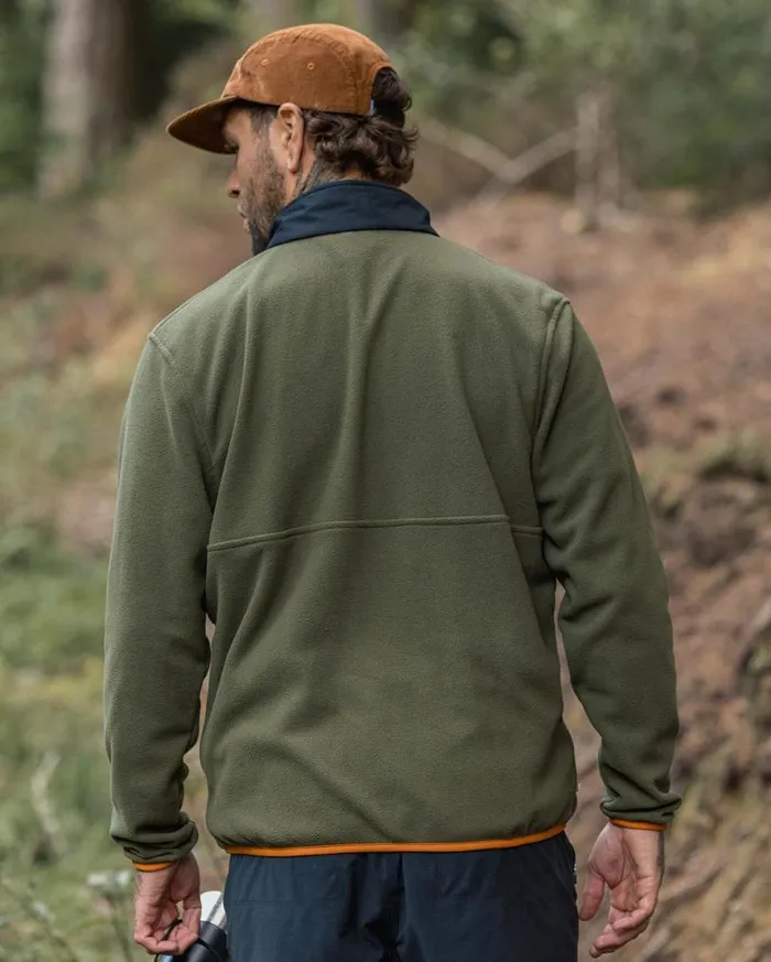 Passenger Clothing Adrift Recycled Polar Fleece Khaki Men Fleece