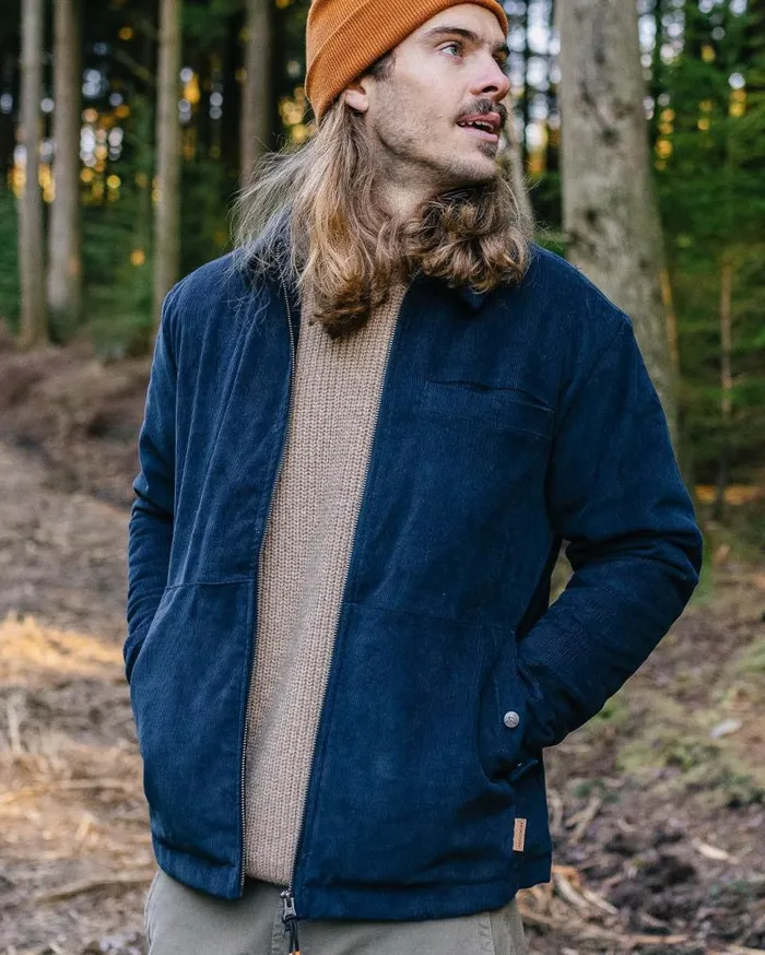 Passenger Clothing Alder Cord Jacket Deep Navy Men Jackets