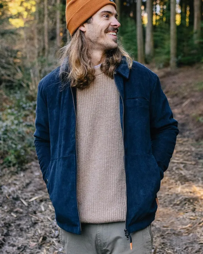 Passenger Clothing Alder Cord Jacket Deep Navy Men Jackets