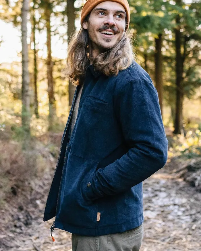 Passenger Clothing Alder Cord Jacket Deep Navy Men Jackets