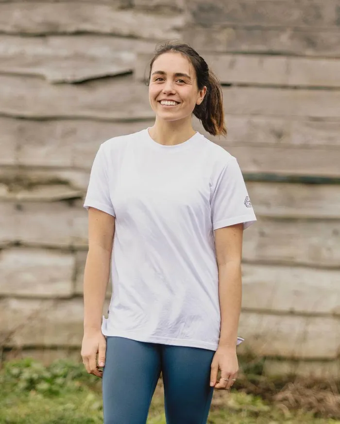 Passenger Clothing Aurora Recycled Active TShirt White Women Activewear