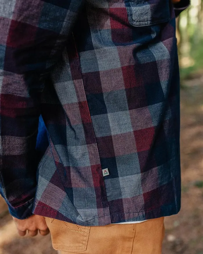 Passenger Clothing Backcountry Cord Check Shirt Rich Navy Men Shirts