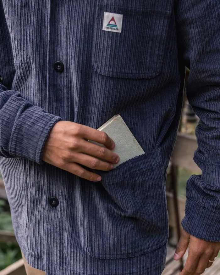 Passenger Clothing Balsa Cord Overshirt Charcoal Men Shirts