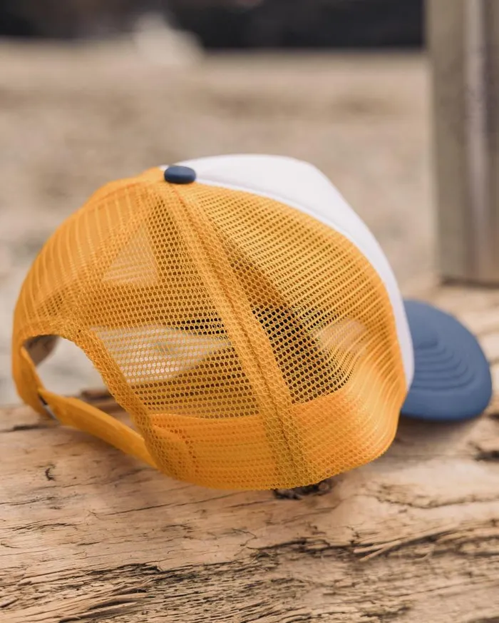 Passenger Clothing Beechey Snapback Trucker Cap Dark Denim WomenMen Caps and Hats