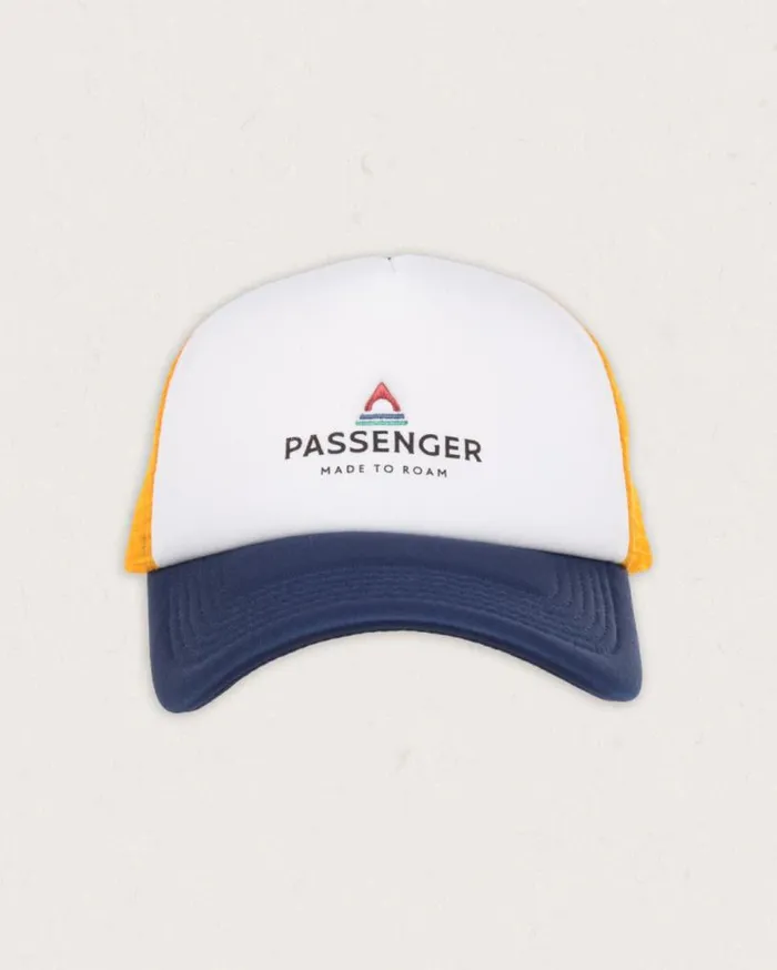 Passenger Clothing Beechey Snapback Trucker Cap Dark Denim WomenMen Caps and Hats