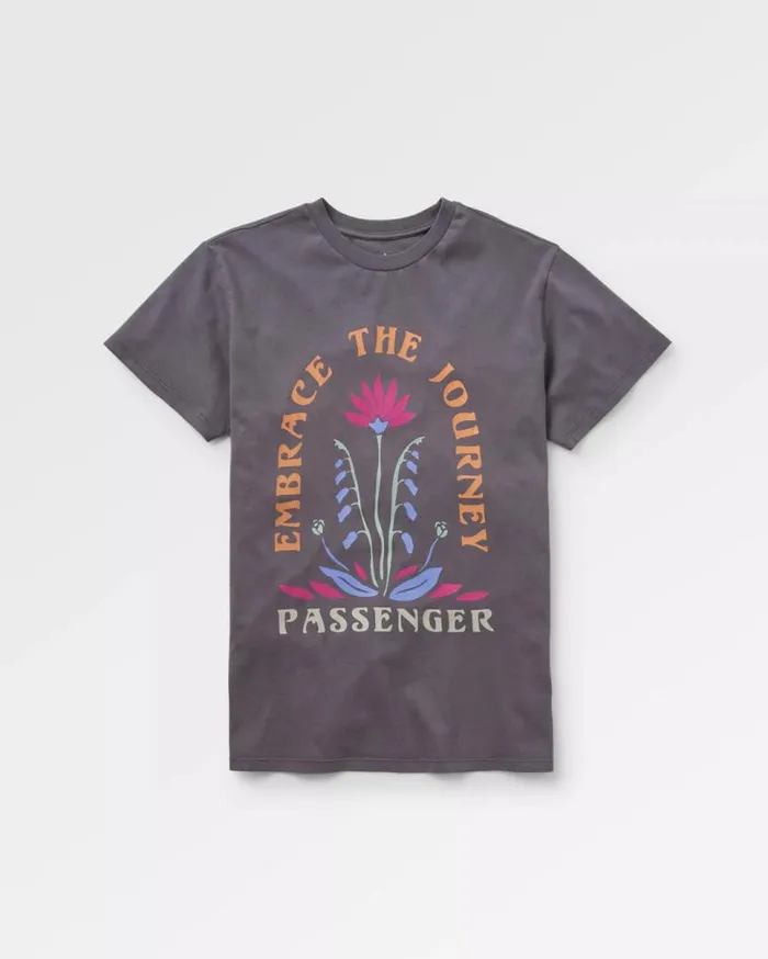 Passenger Clothing Bud Recycled Cotton Oversized TShirt Charcoal Women Tops and TShirts Passenger Clothing Bud Recycled Cotton Oversized TShirt Charcoal Women Tops and TShirts