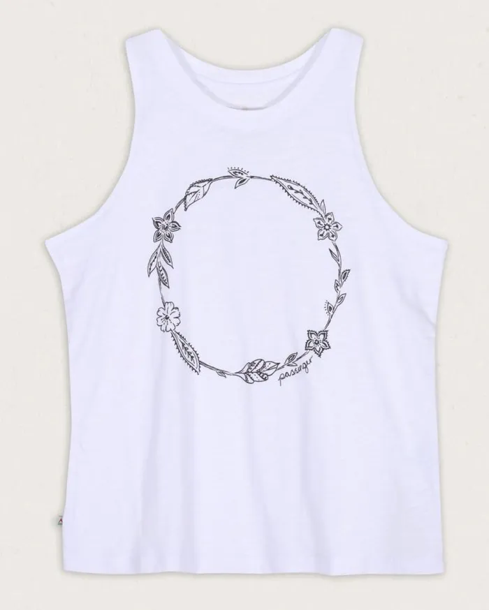 Passenger Clothing Daisy Chain Recycled Cotton Vest White Women Vests