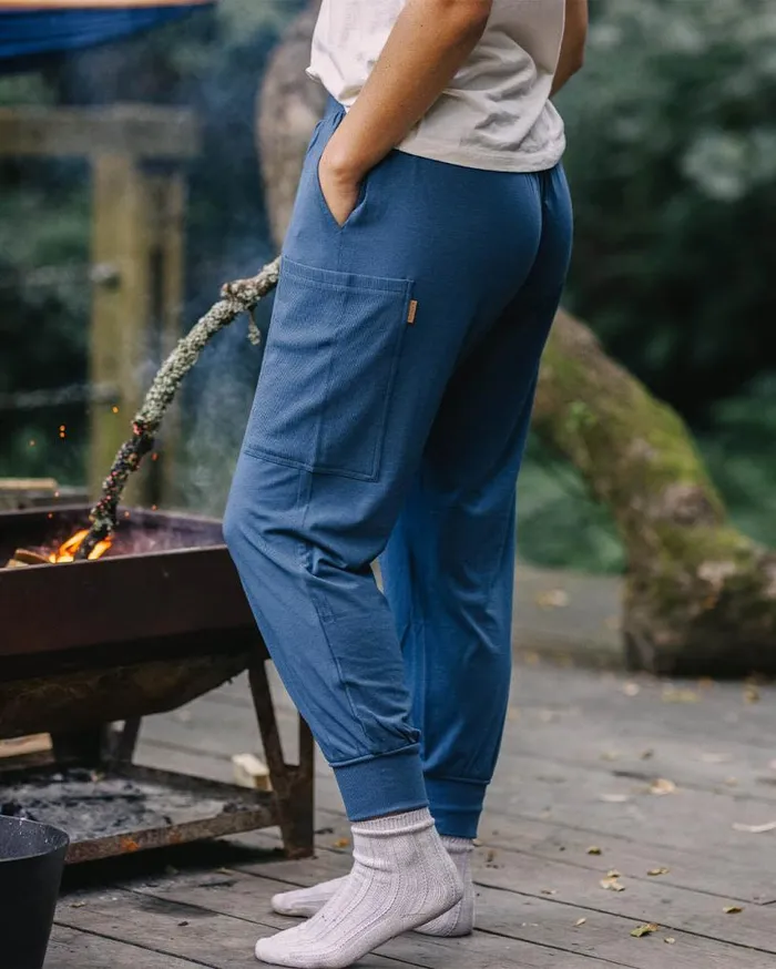 Passenger Clothing Day Dream Recycled Cotton Trouser Dark Denim Women Activewear
