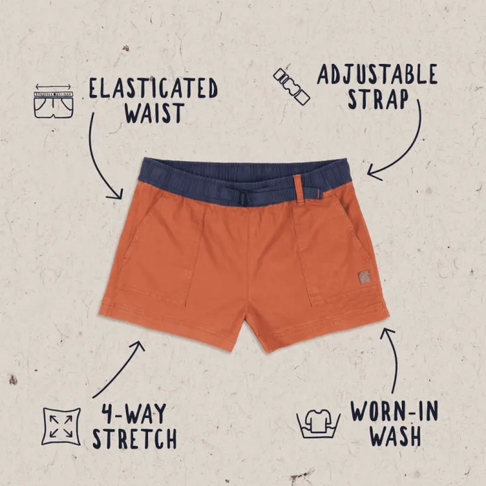 Passenger Clothing Del Sur Shorts Bombay Brown Women Shorts