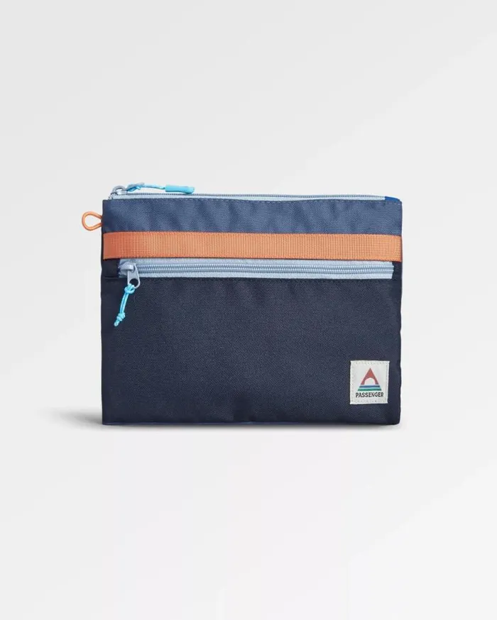 Passenger Clothing Essentials Recycled Pouch Dark Denim Deep Navy WomenMen Backpacks and Bags