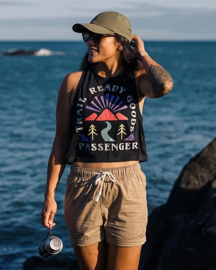Passenger Clothing Exhale Active Recycled Vest Black Women Activewear