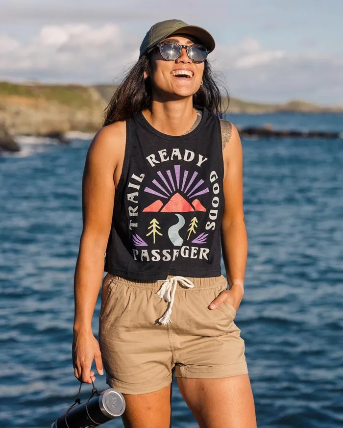 Passenger Clothing Exhale Active Recycled Vest Black Women Activewear