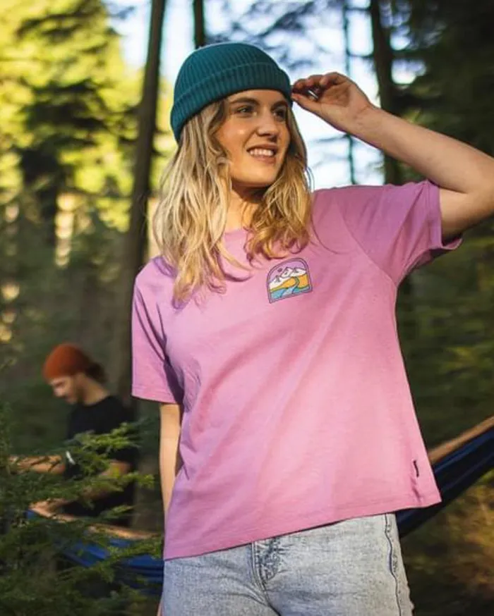 Passenger Clothing Friday Collective Recycled Cotton TShirt Orchid Women Tops and TShirts