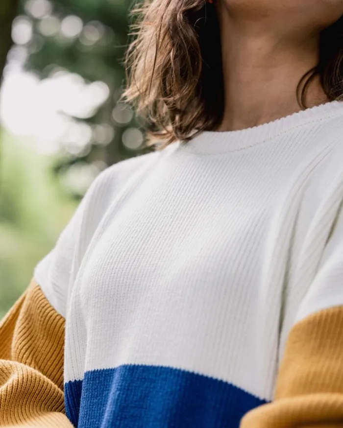 Passenger Clothing Gondwana Oversized Knitted Jumper True Blue Women Knitwear