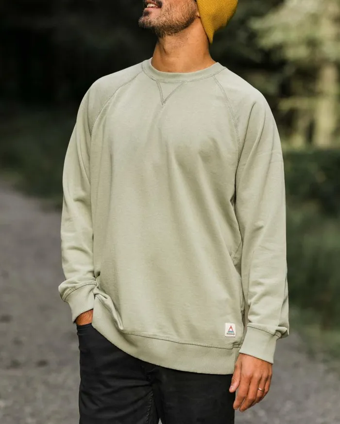 Passenger Clothing Heritage Recycled Cotton Sweatshirt Pistachio Men Hoodies and Sweatshirts