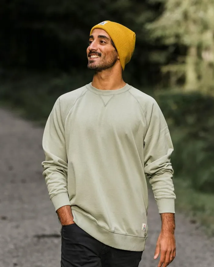 Passenger Clothing Heritage Recycled Cotton Sweatshirt Pistachio Men Hoodies and Sweatshirts