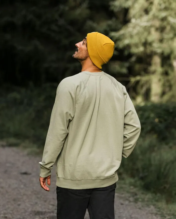 Passenger Clothing Heritage Recycled Cotton Sweatshirt Pistachio Men Hoodies and Sweatshirts