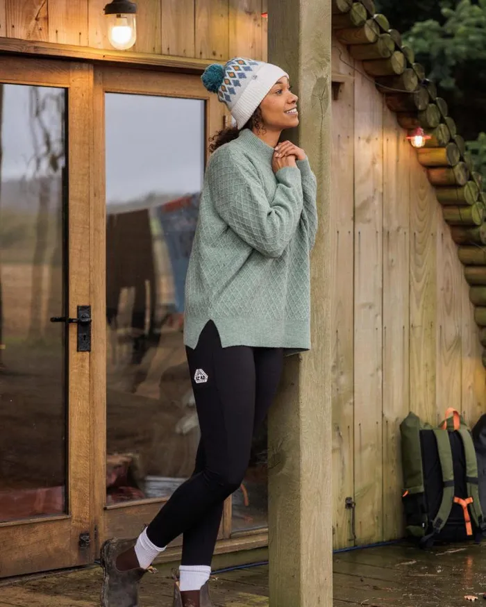Passenger Clothing Hinterland Recycled Knitted Jumper Pistachio Women Knitwear