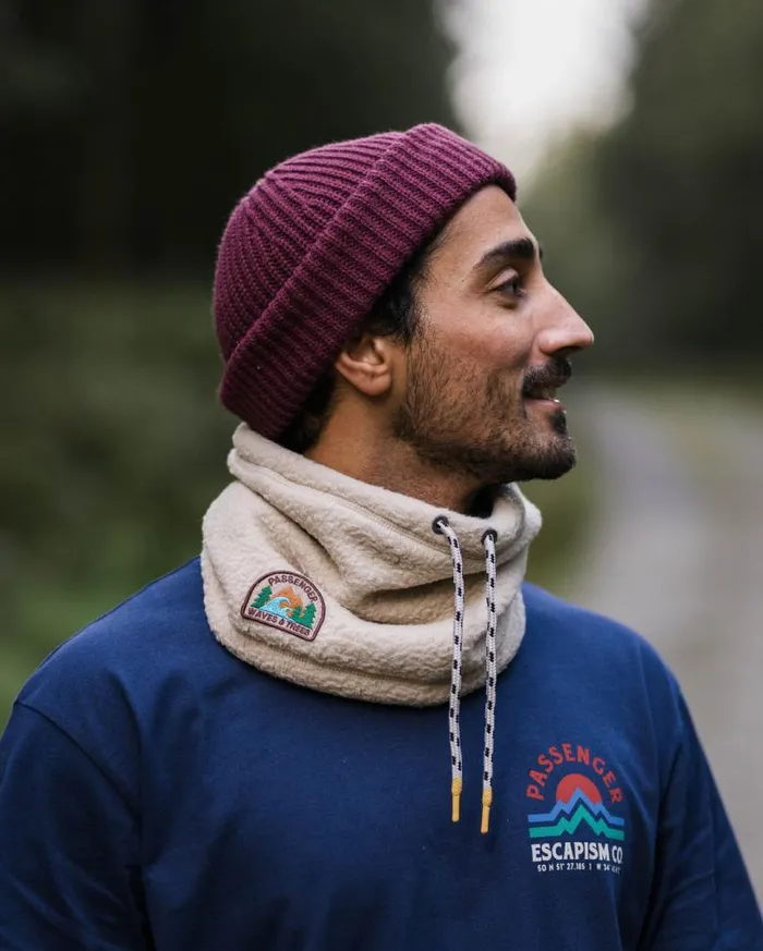 Passenger Clothing Mulled Sherpa Fleece Snood Oatmeal WomenMen Scarves and Neckwear