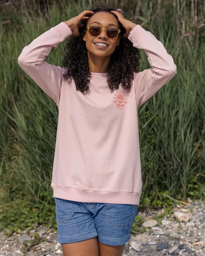Passenger Clothing Mystic Recycled Cotton Sweatshirt Peach Whip Women Hoodies and Sweatshirts