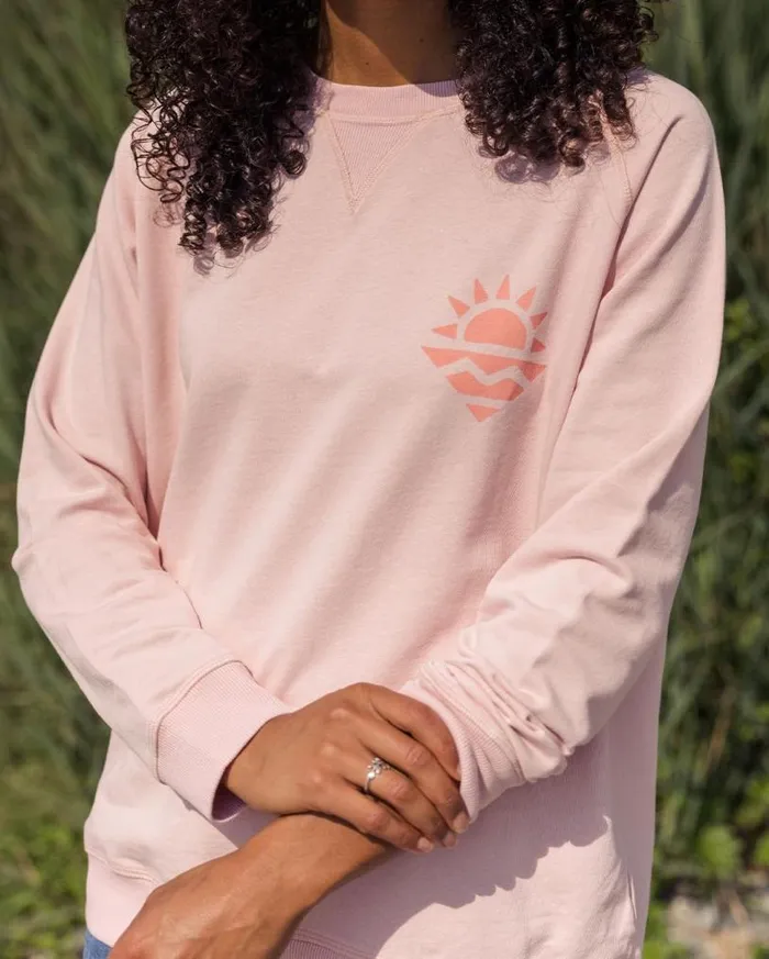 Passenger Clothing Mystic Recycled Cotton Sweatshirt Peach Whip Women Hoodies and Sweatshirts