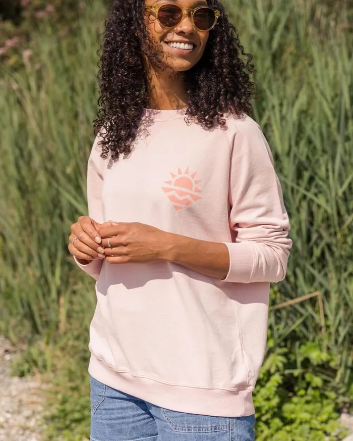 Passenger Clothing Mystic Recycled Cotton Sweatshirt Peach Whip Women Hoodies and Sweatshirts