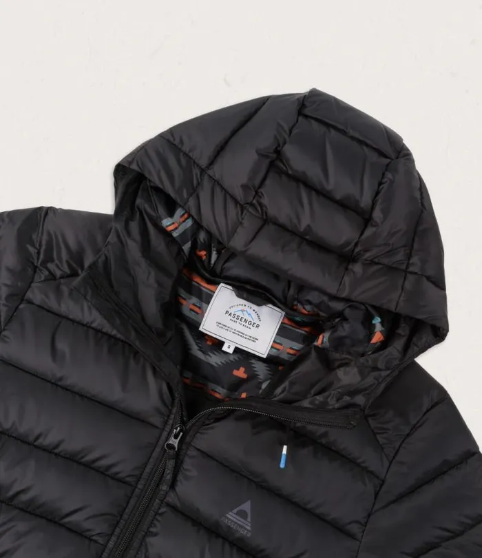 Passenger Clothing Pow Recycled Insulated Jacket True Black Women Jackets
