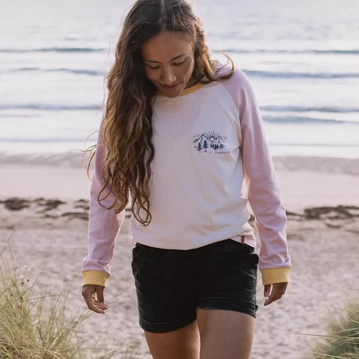 Passenger Clothing Riser Recycled Cotton LS TShirt Birch Women Tops and TShirts