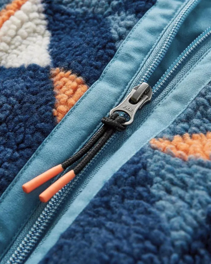Passenger Clothing Sefton Recycled DeepPile Sherpa Fleece Homespun Dark Denim Women Fleece