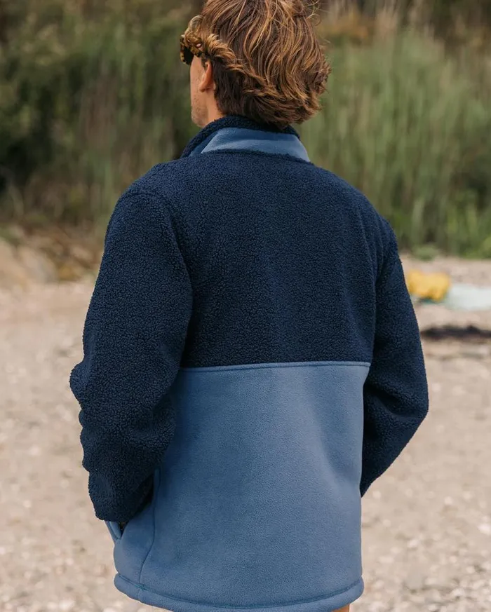 Passenger Clothing Sendero Recycled Full Zip Fleece Deep Navy Men Fleece