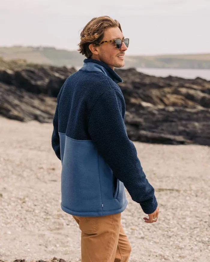 Passenger Clothing Sendero Recycled Full Zip Fleece Deep Navy Men Fleece