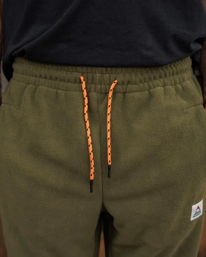 Passenger Clothing Set Off Recycled Polar Fleece Jogger True Black Khaki Men Trousers