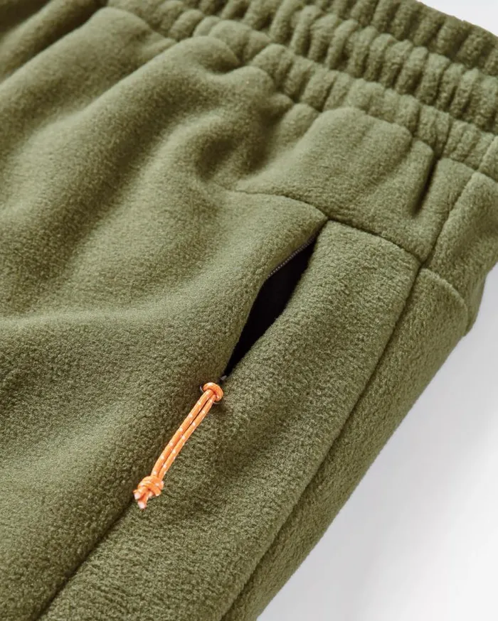 Passenger Clothing Set Off Recycled Polar Fleece Jogger True Black Khaki Men Trousers