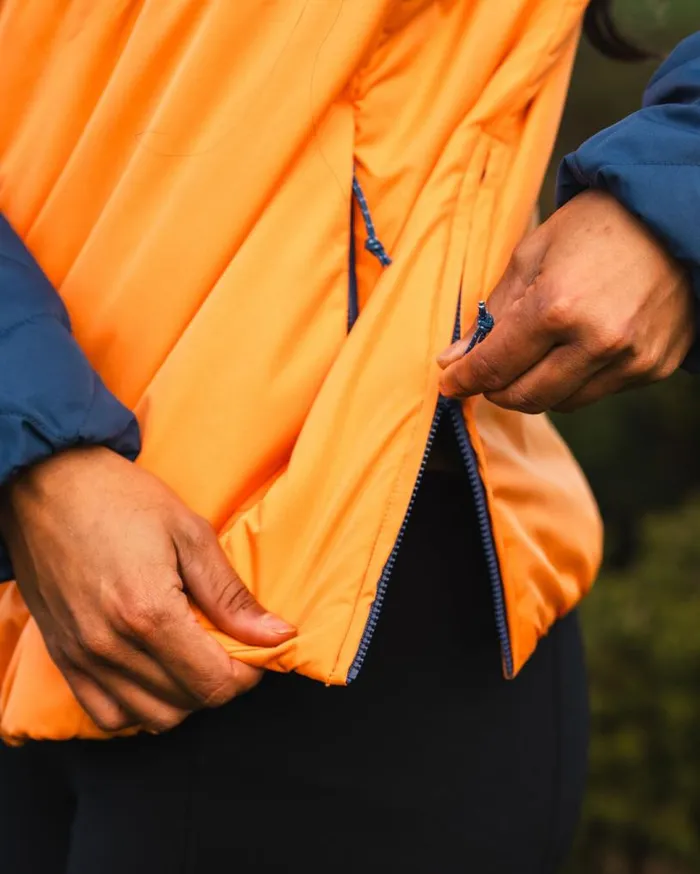 Passenger Clothing Trace Recycled Thermore Insulated Smock Dark Denim Apricot Women Activewear