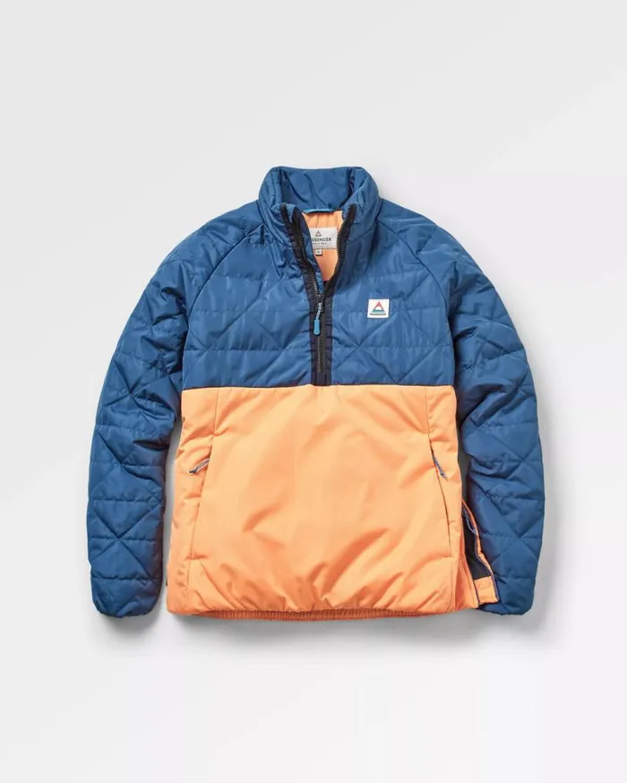 Passenger Clothing Trace Recycled Thermore Insulated Smock Dark Denim Apricot Women Activewear