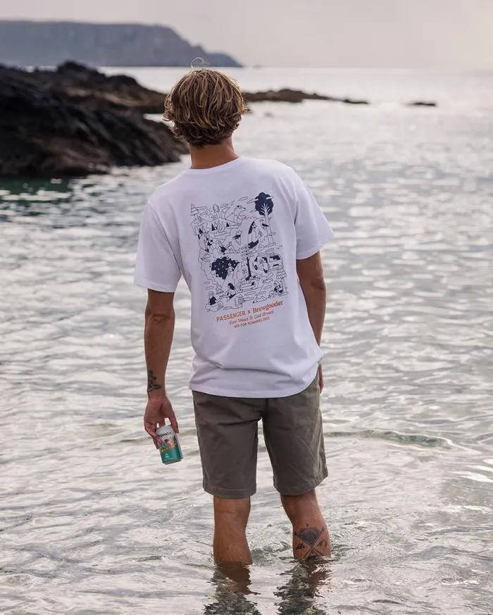 Passenger Clothing Views and Brews TShirt Passenger X Brewgooder White Men TShirts and Vests