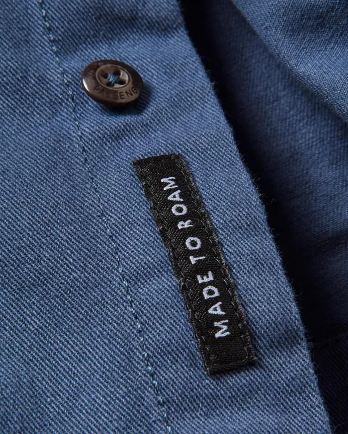 Passenger Clothing Vision Organic Cotton Shirt Dark Denim Men Shirts