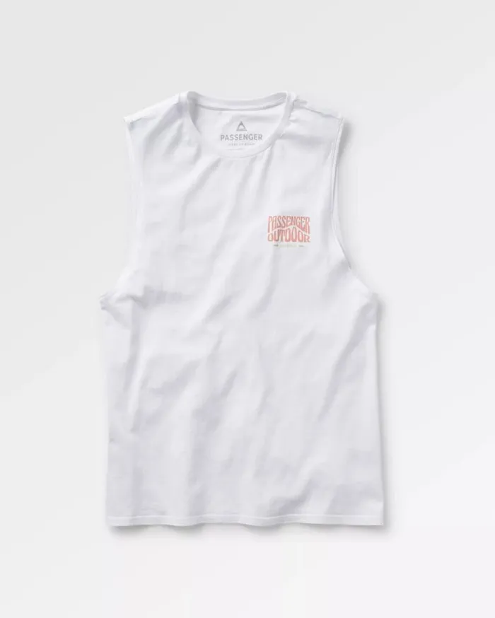 Passenger Clothing Yuca Recycled Cotton Vest White Men TShirts and Vests