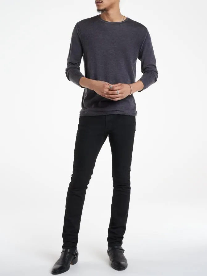 PETE CREW NECK SWEATER Med Grey Clothing John Varvatos TShirts