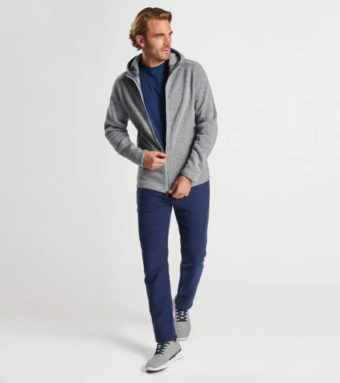Peter Millar Pullovers Men Crown Sweater Fleece FullZip Hoodie