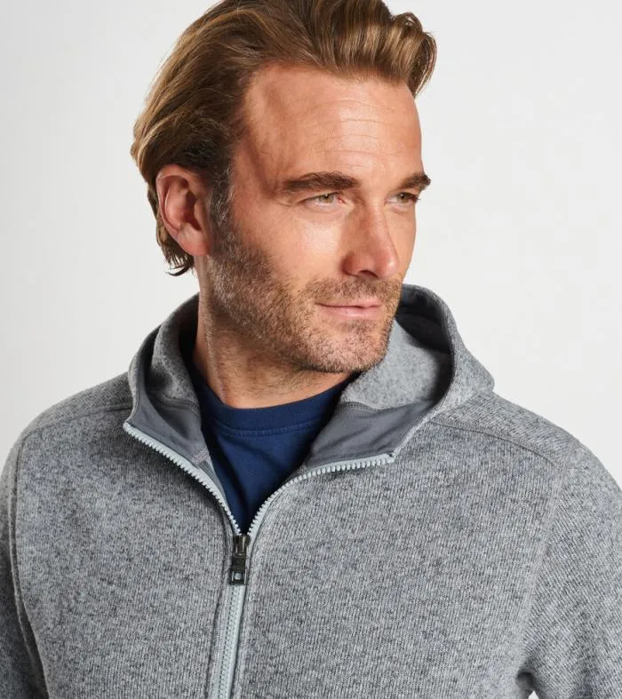 Peter Millar Pullovers Men Crown Sweater Fleece FullZip Hoodie