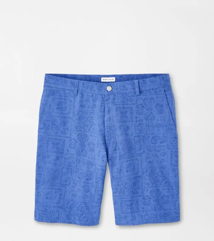 Peter Millar Shorts GolfMen Shackleford Delos Paisley Performance Hybrid Short