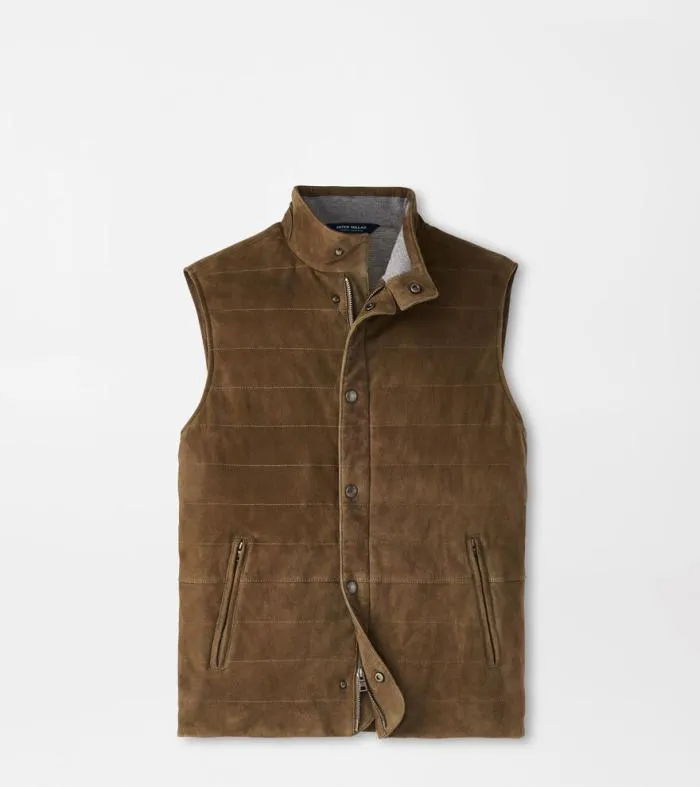 Peter Millar Vests Men Vantage Suede Vest