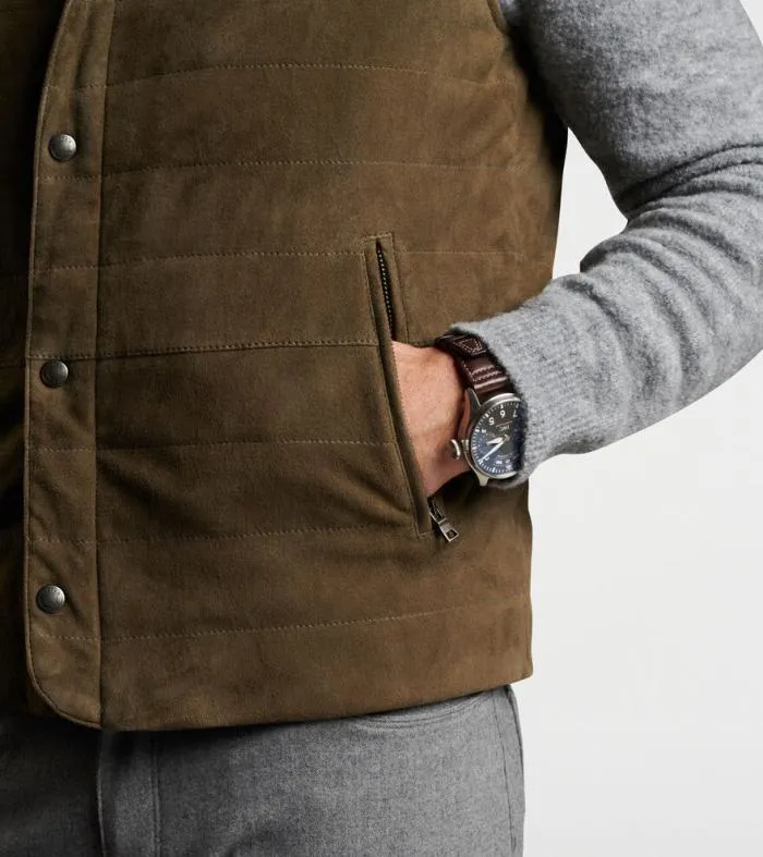 Peter Millar Vests Men Vantage Suede Vest