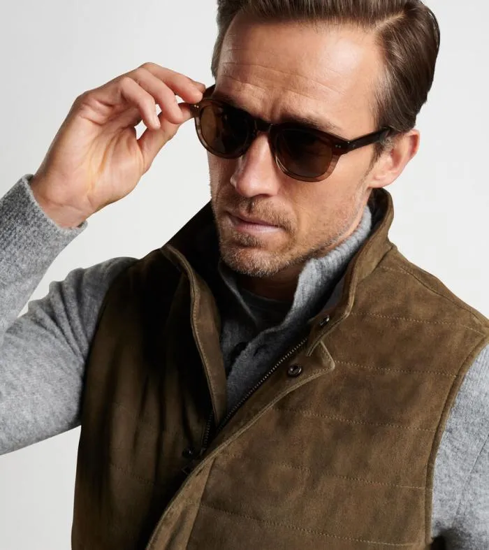 Peter Millar Vests Men Vantage Suede Vest