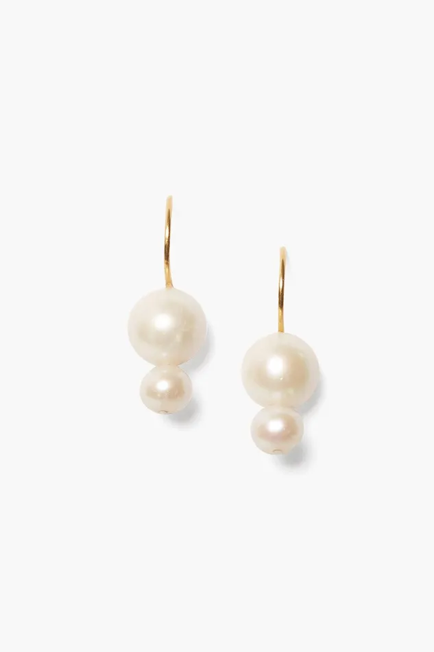 Phoebe Drop Earrings White Pearl Women Chan Luu Earrings