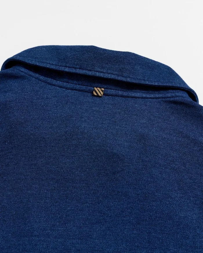 Polos Tees and Henleys Men Billy Reid Indigo Polo Dark Indigo