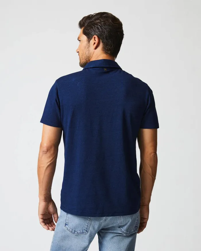 Polos Tees and Henleys Men Billy Reid Indigo Polo Dark Indigo
